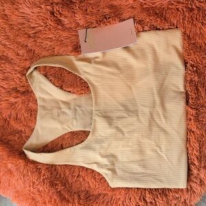 Girlfriend Collective ribbed Paloma bra toffee S nwt